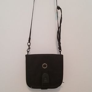 Samsonite black nylon crossbody travel bag